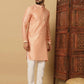 Men's Jacquard Solid Kurta Pyajama Set