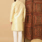 Men's Jacquard Solid Kurta Pyajama Set