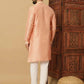 Men's Jacquard Solid Kurta Pyajama Set