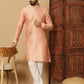 Men's Jacquard Solid Kurta Pyajama Set