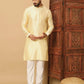 Men's Jacquard Solid Kurta Pyajama Set